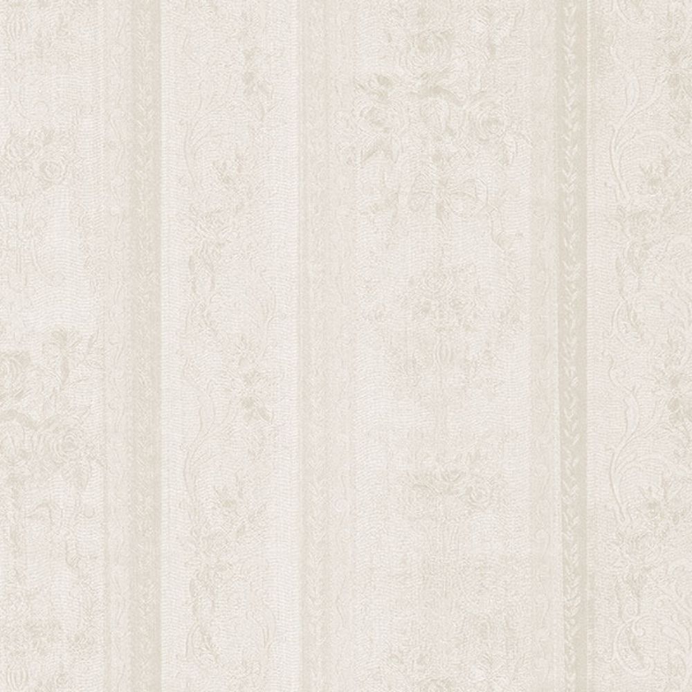 Patton Wallcoverings SM30350 Simply Silks 4 In-Register Stripe Emboss Wallpaper in Beige